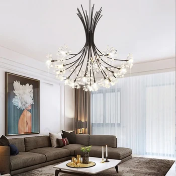 Nordic Floare de Cristal Candelabru de Iluminat G4 LED Suspensie Lampa de camera de zi Restaurant Decorare Dormitor corpuri de iluminat