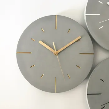Nordic Industriale-Stil de Ciment Ceas de Perete Modern, Creativ Tăcut Ceasuri de Perete Decor Acasă Viziona Acasă Living Reloj Cadou FZ952