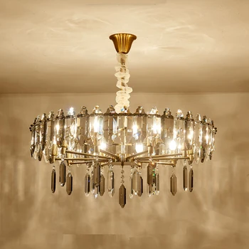 Noul design de aur de cristal candelabru de iluminat moderne kroonluchter luciu a CONDUS foaier lumini sufragerie lampa