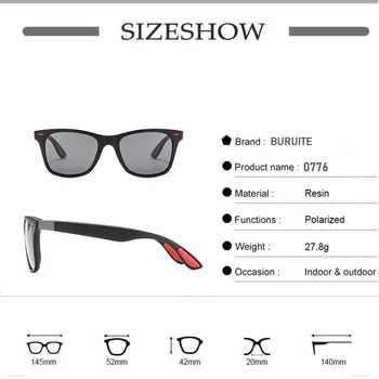 NOUL DESIGN Ultrausor TR90 Polarizat ochelari de Soare Barbati Femei Conducere Pătrat Stil de Ochelari de Soare Ochelari de cal de sex Masculin UV400 Gafas De Sol