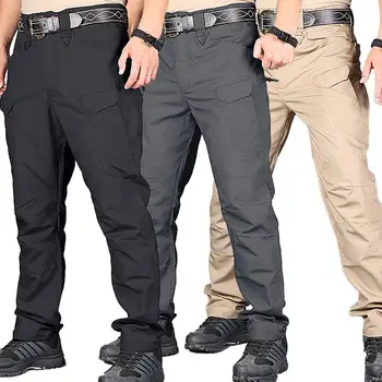 Noul Militare Tactice Pantaloni Barbati Armată De Luptă Armată Pantaloni Barbati De Multe Buzunare Exterior Impermeabil Rezistent La Uzura Casual Pantaloni De Marfă