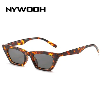 NYWOOH Epocă ochelari de Soare pentru Femei Brand Designer de Ochelari de Soare Ochi de Pisica Doamnelor Retro Mic Cadru Ochelari de soare UV400