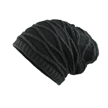 Oamenii de Iarnă Pălărie Beanie muts capota כובעים шапка бини Solid Capac Tricot Model de Iarna Căști Plus de Catifea Groasă Cald Chelioși #H
