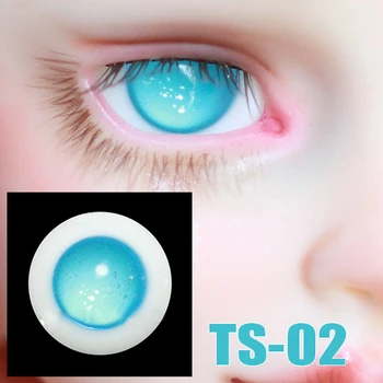 Ochilor de păpușă Rupt stele Mew ochi de sticlă pentru 1/3 1/4 BJD SD DD MSD papusa 16mm Sticlă de siguranță globilor oculari papusa accesorii TS-02