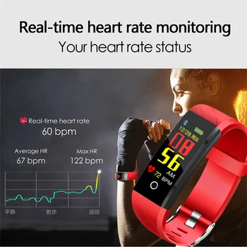 OLED ecran color Smart Band Tensiunii Arteriale Fitness Tracker Ceas Heart Rate Monitor Somn Inteligent Ceas Sport pentru iPhone Android