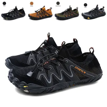 Omul Drumeții Pantofi Desculț În Amonte Alpinism În Aer Liber Iute Uscat Impermeabil Pantofi Bărbați Confortabil Pantofi De Apă Rezistența La Îndoire