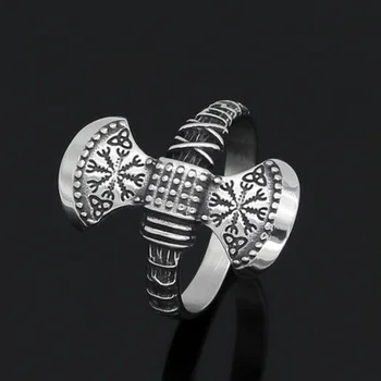 Onlysda Punk rock inele de oțel inoxidabil pentru om mitologia Nordică Viking rune Index Ring moda bijuterii cadou OSR322