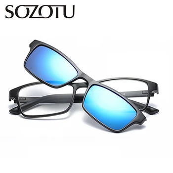 Optic Ochelari Cadru Bărbați Femei Clip Pe Magneți Polarizat ochelari de Soare Ochelari Miopie Cadru Spectacol Pentru Masculin Feminin YQ127