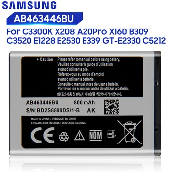 Original Inlocuire Baterie Pentru Samsung X520 F258 E878 S139 M628 E1200M E1228 X 160 Reale AB043446BE AB463446BU 800mAh
