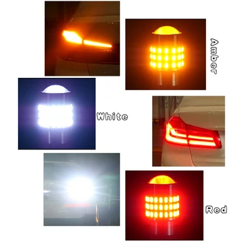 P21W 1156 BA15S FPC LED-uri Auto Bec Luces Para Auto Voiture Accesorii Coche Carro Luz Pentru Marșarier Lampă de Semnalizare Lumini