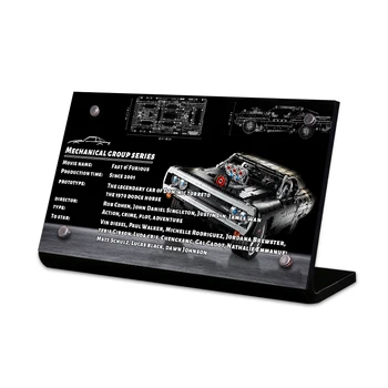 Pe afișaj-Acrilic suport de brand pentru technic 42111 technic lui Dom Dodge Charger jucarii de constructii blocuri