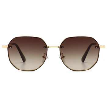 Peekaboo retro ochelari de soare patrati femei mici de aur maro uv400 masculin ochelari de soare metal de sex masculin cadouri de crăciun de vară 2021