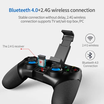 Pentru Bluetooth Gamepad Consola de Joc Reglabil Controler Wireless Built-In 380mA Baterie cu Litiu Pentru 4-6 Inch Telefon Mobil Folosit