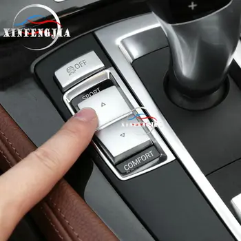 Pentru BMW Seria 5 5 GT F07 F10 11-16 ABS Cromat Cap Frontal Comutatorul de lumini Butonul de Acoperi Start Stop Motor Comutator Buton capac capitonat