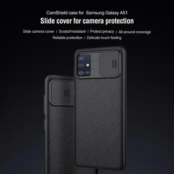 Pentru Galaxy A51 Caz NILLKIN CamShield Caz Slide Camera de Acoperire anti-derapaj de protecție anti-praf Anti-Amprente Pentru Galaxy A71