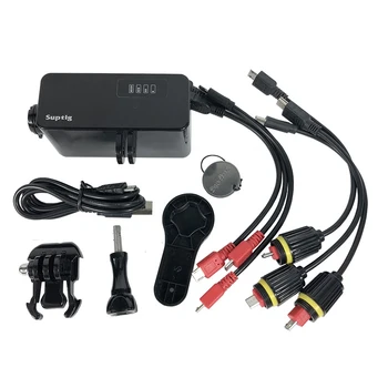 Pentru GoPro 8 Capacul Bateriei go pro Hero 8 Negru Încărcare Directă Ușă Laterală Accesorii Înlocui Caz W 5200mAh Baterie Cablu