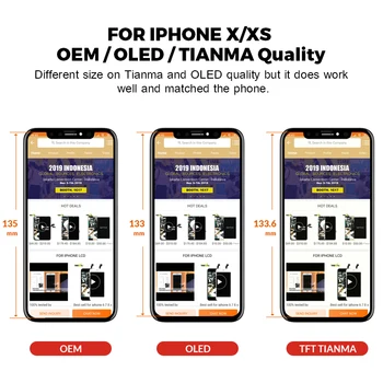 Pentru iphone XR Display LCD Pentru Tianma OLED OEM Telefon Mobil Ecran Digitizer Pentru iphone LCD Asamblare Negru Cu Instrumente