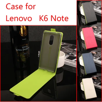 Pentru Lenovo K6 Notă Caz de Telefon Culoare Pură Sus-jos Deschide Flip Vertical Piele PU Caz Acoperire Pret de Fabrica