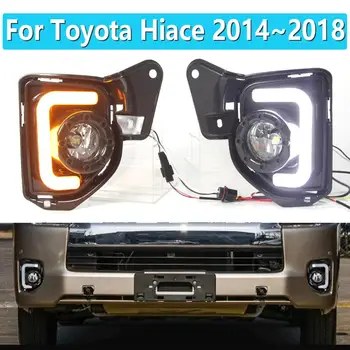 Pentru Toyota Hiace 2016 2017 2018 Led DRL Cu Halogen Lumina de Ceață Cu Cablajului Comutatorului de Zi Lumina Lămpii de Styling