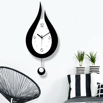 Picăturile De Apă Leagăn Ceas De Perete Cu Design Modern Stil Nordic Camera De Zi Ceasuri De Perete Creatoare De Moda Ceas De Perete Dormitor