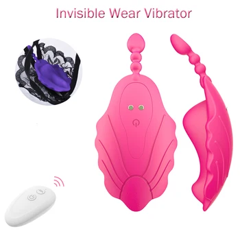 Portabil Stimulator Clitoris Invizibil Liniștită Pantalon Vibrator Wireless de Control de la Distanță ușor de Purtat Vibratoare Ou Jucarii Sexuale pentru Femei