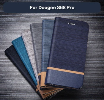 Portofel din Piele PU Caz Pentru Doogee S68 Pro Business Caz de Telefon Pentru Doogee S68 Pro Rezervați Caz Silicon Moale Capacul din Spate