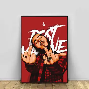 Post Malone Poster Hip Hop Rapper Cantareata De Muzica Star Pictura Arta, Printuri Canvas Poze De Perete Pentru Camera De Zi Decor Acasă