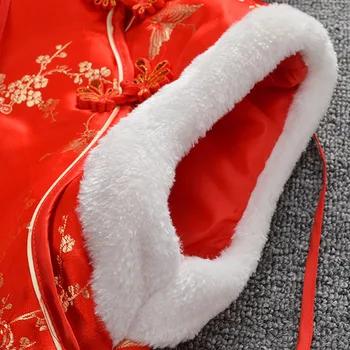 Primavara Rochii de Fete Gratuit geanta Copii Chinezi cheongsam Rochie cadou de Anul Nou pentru Copii Fete Haine de Petrecere cu Costume Copii Fete Qipao