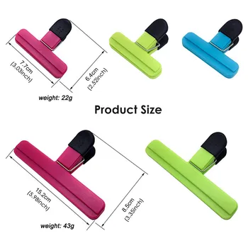 Pungă de Plastic Clipuri Set Mare Pungă de chipsuri Clipuri Grele ABS Colorat de Etanșare Cleme Cleme pentru Gustare și Pungi Alimentare pentru a Păstra Proaspete