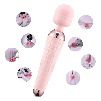 Puternic Oral Clitoris Vibratoare de incarcare USB-Av Baghetă Magică Vibrator Anal Masaj Adult Jucarii Sexuale Pentru Femei Sigure Silicon Sex Produs