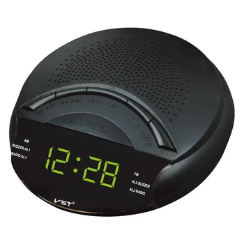 Radio Ceas cu Alarma cu LED Ditigal Fundal ceas Deșteptător FM Auto Căutare ceas Snooze Sleep Ceas de Masa Cu UE Plug AC Putere