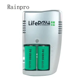 Rainpro CR123A CR123 16340 Încărcător Seturi 2+1 baterie Reîncărcabilă litiu 3V pentru Laser lanterna verde de lumină în infraroșu aparat de fotografiat.