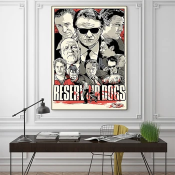 Reservoir Dogs Panza pictura de Epocă Poster de Imprimare Clasic Film de Arta de Perete Panza Pictura Nordică Printuri Pentru Living Decorul Camerei