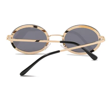 Retro Mici, Rotunde, Ovale ochelari de Soare pentru Femei Brand de Lux de Designer fără ramă Nuante de Cristal Ochelari de Soare Roșu Negru Ochelari de UV400