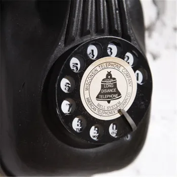 Retro Rășină Decorative Telefoane montat pe Perete Telefon Figurina Antic Telefon Statuie Mitation Nostalgie Ornament Decor de Epocă