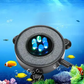 Rezistent la apa Submersibile Bule, Perdea de Lumina RGB 12 LED Rezervor de Pește Acvariu Lampa cu 3W de Mare a Aerului de Ieșire a Pompei de Alimentare cu Oxigen