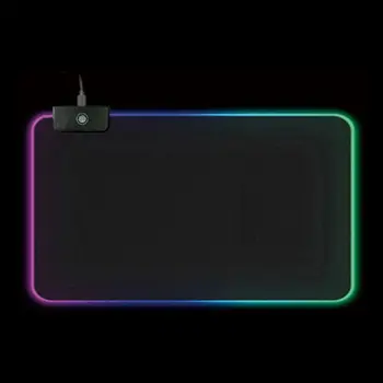 RGB Ilumina Gaming Mouse Pad 7 LED-uri de Lumină Moduri Reglabile Mousepad cu Calculator, Laptop, Desktop PC-ul Pliabil Portabil Mouse-ul Mat