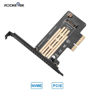 Rocketek PCIE la M2 Hard Disk Adaptor de Interfață Carduri de Expansiune PCI-E 3.0 X4 M. 2 SSD NVME Protocol de unitati solid state cheie M/B&M pentru Calculator
