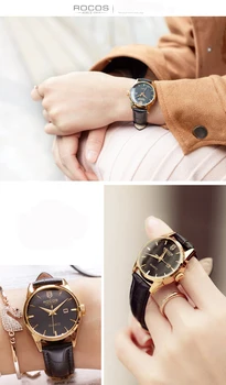 ROCOS Femei Cuarț Circulație pentru Femei Ceasuri de Top de Brand de Lux 2020 Moda Clasic Simplu Rochie Ceasuri de mana R0101L