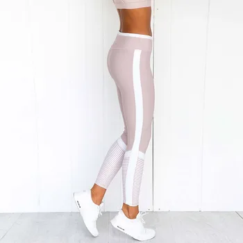 Roz Yoga Colanti Pentru Fitness Talie Mare Uzura Sport Pentru Femei Sport Jambiere Mozaic Sport Running Ciorapi Femei Pantaloni De Formare
