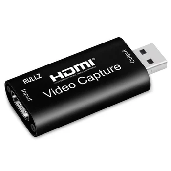 RULLZ Mini 4K USB 2.0 3.0 HDMI Card de Captura Video 1080P 60FPS Placă Telefon Joc pe Calculator Înregistrare Cutie Live Streaming de Difuzare