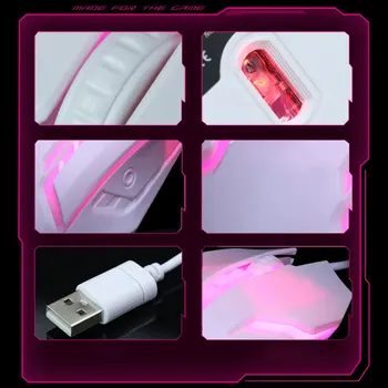 S1 Mouse de Gaming 7 Culori LED Backlight Ergonomie USB Cablu Gamer Mouse-ul Flancul Cablu Optic Soareci Gaming Mouse Pentru Laptop Soareci PC