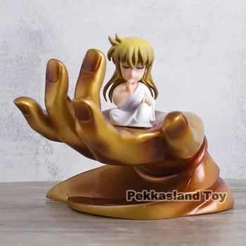 Saint Seiya Copilărie Fecioara Shaka cu Buddha Sakya Mână Platforma din PVC Figura de Colectie Model de Jucărie