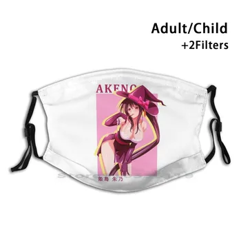 Sexy Akeno Vrăjitoare - High School Dxd Imprimare Reutilizabile Masca Pm2.5 Filtru Masca De Fata Copii Rias Gremory Demon Akeno Liceul