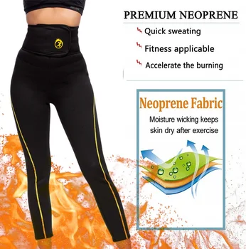 SEXYWG Yoga Pantaloni Sport Legging cu Talie Subțire Antrenor Curea de Control Chilotei Femei Neopren Sauna Costum Body Shaper Încălzirea Pantaloni