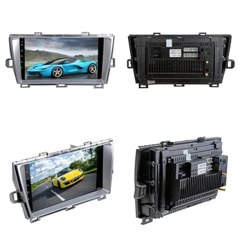 Sinosmart 8 Core,DSP 48EQ GPS Auto jucător pentru Toyota Prius 2010 2011 suport OEM JBL amplificator Negru/Argintiu opțional