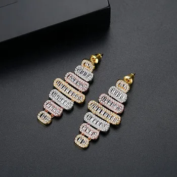 SINZRY NOI Cubic Zirconia orbitor geometrie pandantiv colier cercei set coreean elegant set de bijuterii pentru femei