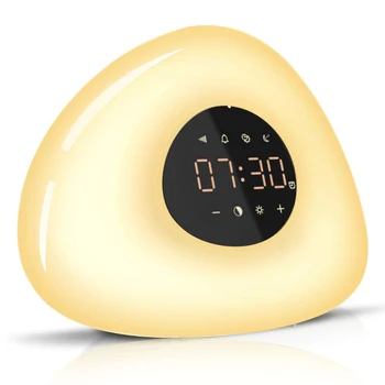 Smart Wake-Up Light Ceas Deșteptător LED Lampă de Noptieră Touch Control Lumina de Noapte Răsărit Apus de soare Simulare 10Nature Sunete Pentru Dormitor