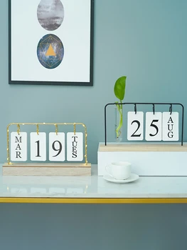 Stil Modern decor de birou calendar de decor acasă moale decorarea casei cu lumini de decor