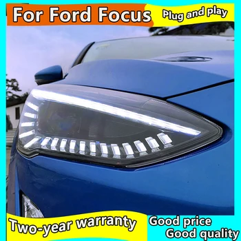 Styling auto LED ASCUNS Rio faruri cu LED-uri Lampă de Cap de caz pentru Ford Focus faruri 2019 LED Ford Focus faruri Lentile de low beam